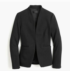 J. Crew Going Out Blazer In Stretch Twill Open Front Fully Lined Size 6